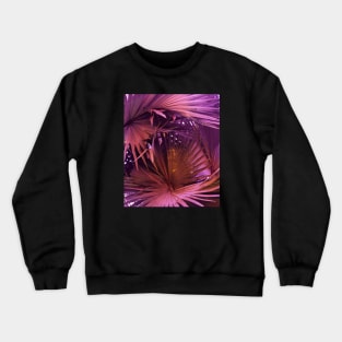 Palm tree - Warm pink - nature photography Crewneck Sweatshirt